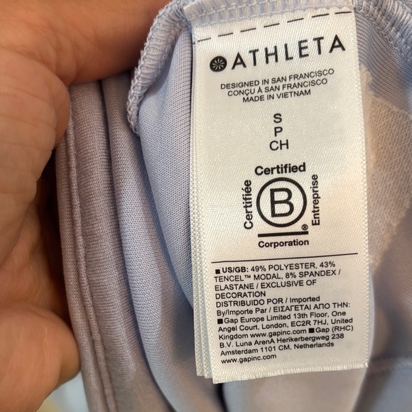 Athleta Light Blue super soft Sweatshirt - Picture 3 of 5